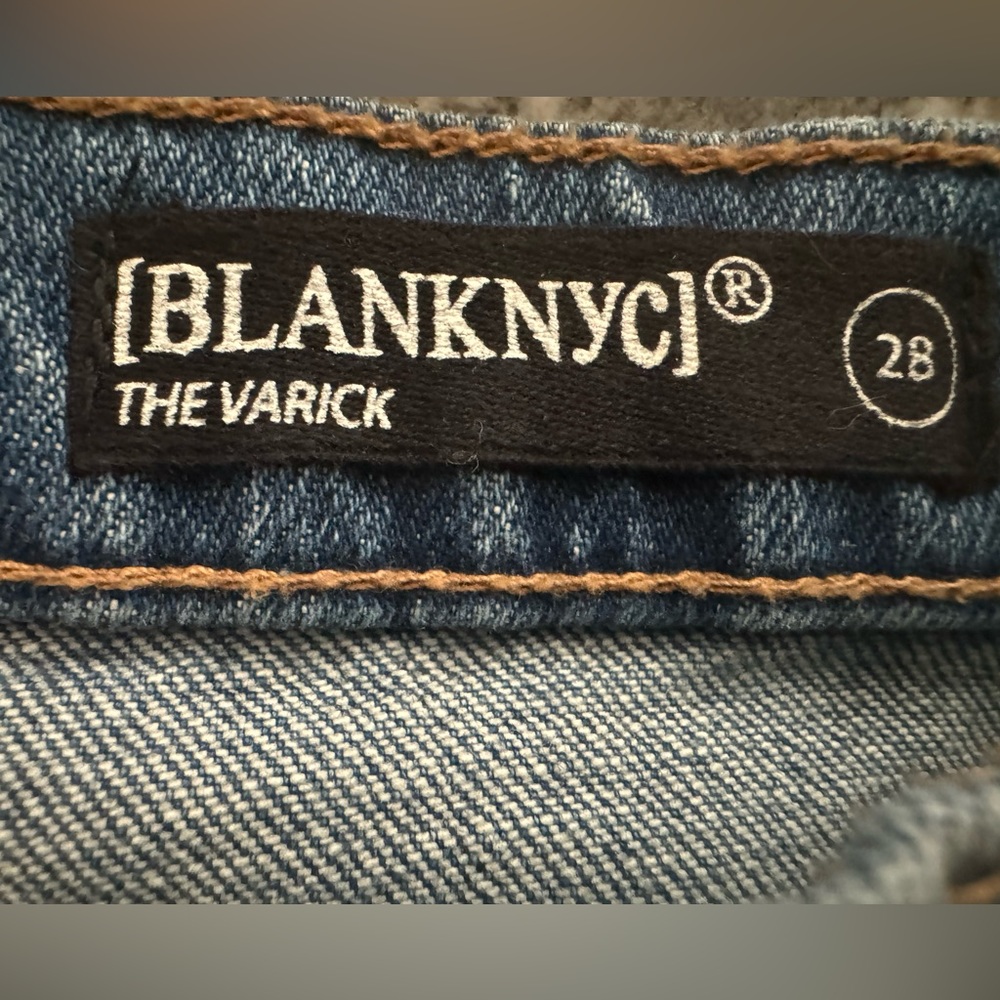 Blank NYC Womens 28 x25 The Varick Kick Flare Denim Medium Wash Blue Jeans 569™ - Picture 6 of 16